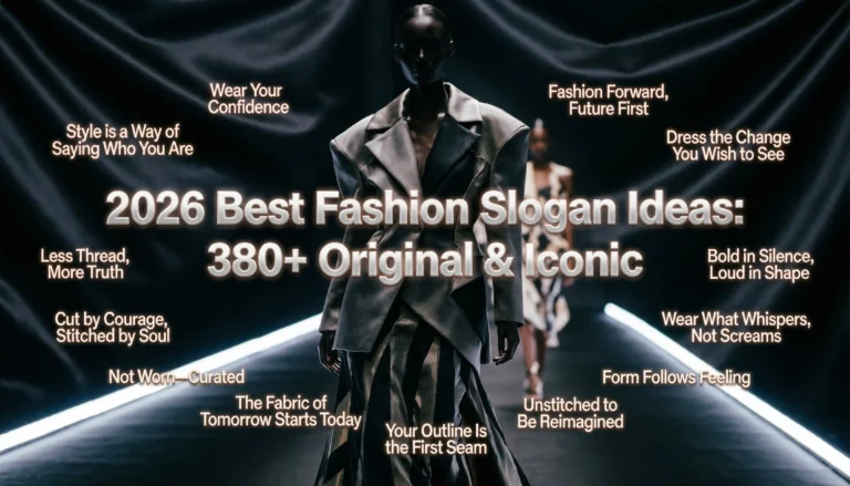 fashion slogan ideas