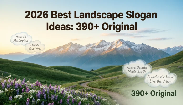 landscape slogan ideas