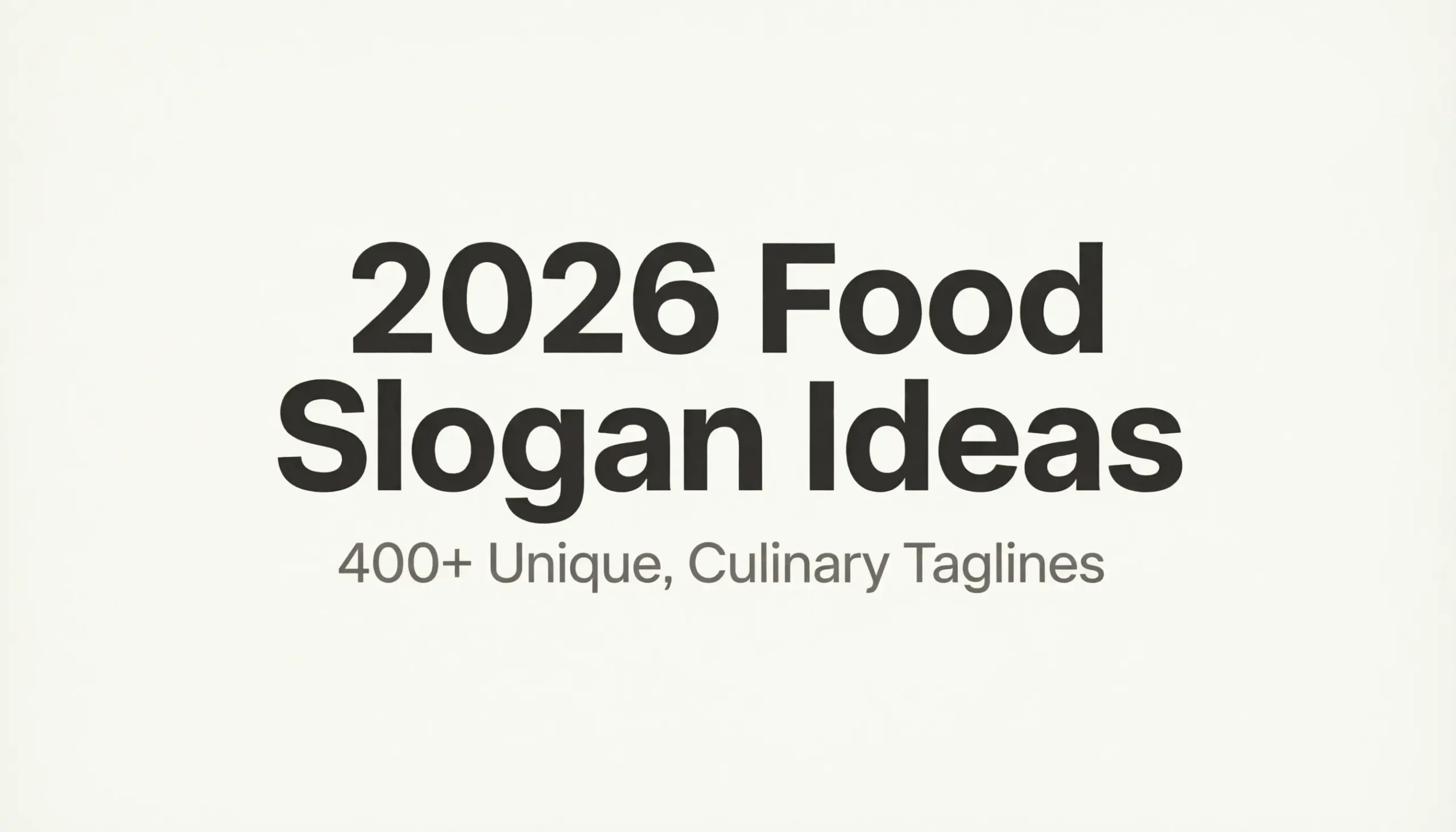 food slogan ideas