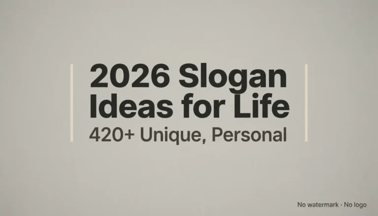 slogan ideas for life