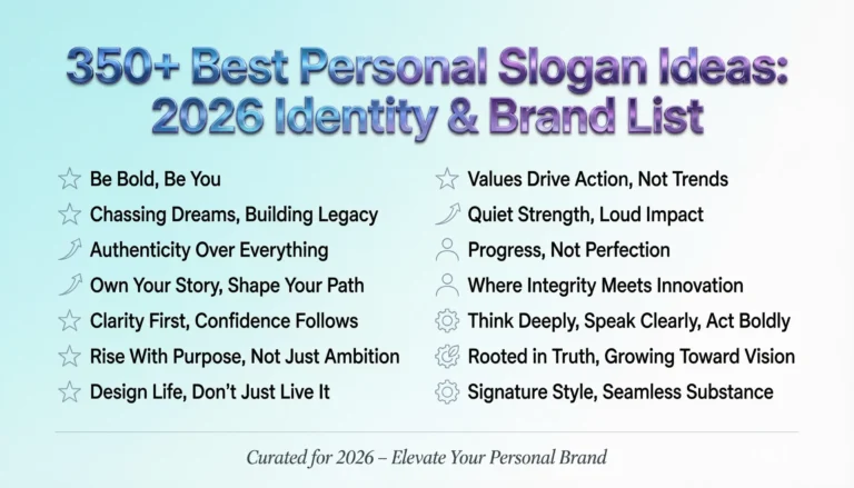 personal slogan ideas