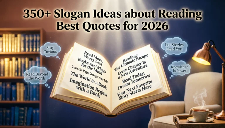 slogan ideas about reading