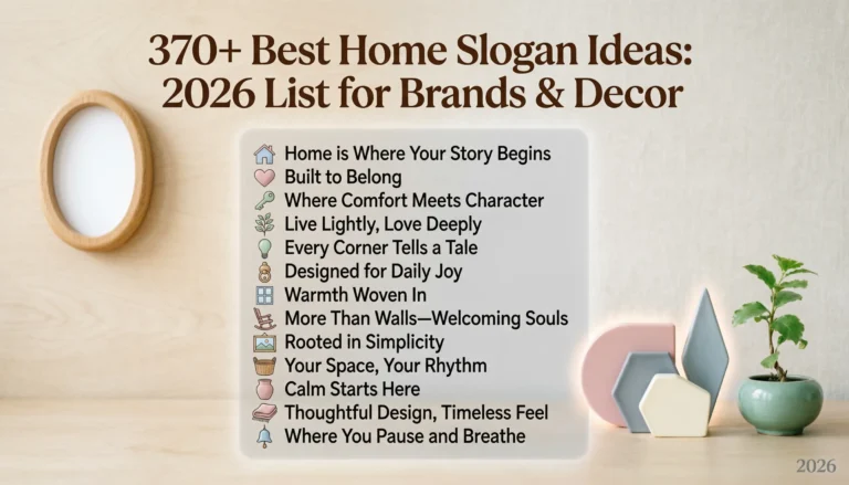 home slogan ideas