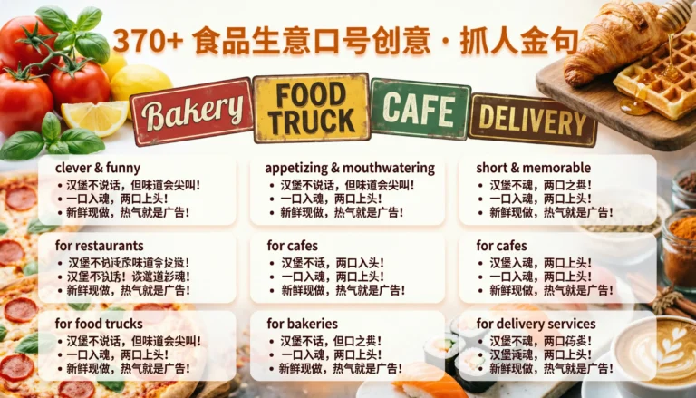 food business slogan ideas