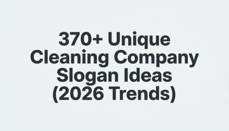 cleaning company slogan ideas