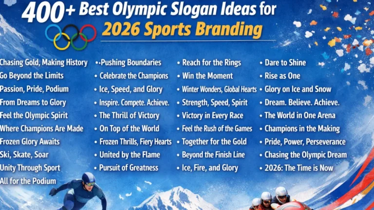 Olympic Slogan Ideas