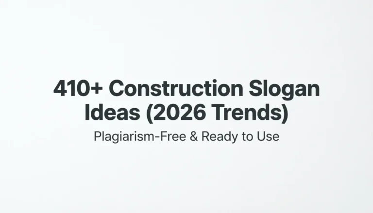 construction slogan ideas