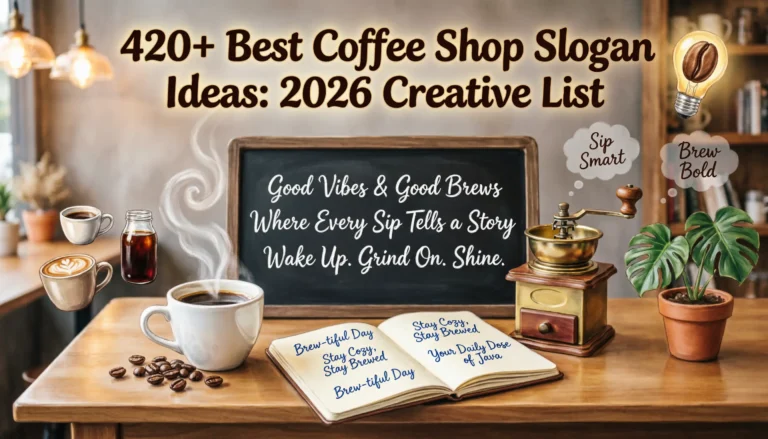coffee shop slogan ideas