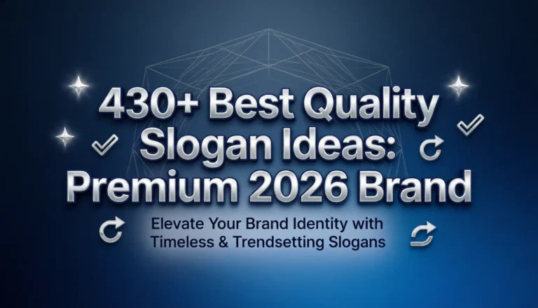 quality slogan ideas