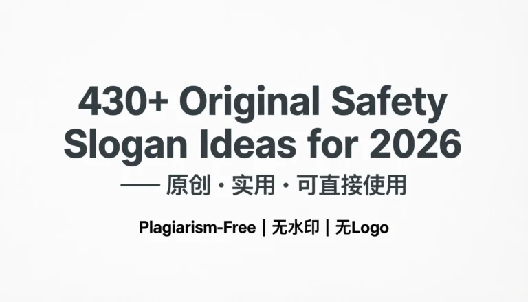 safety slogan ideas