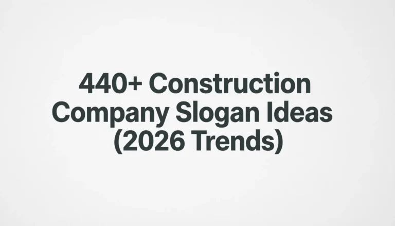 construction company slogan ideas