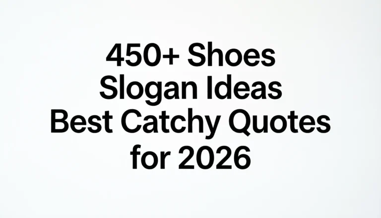 shoes slogan ideas