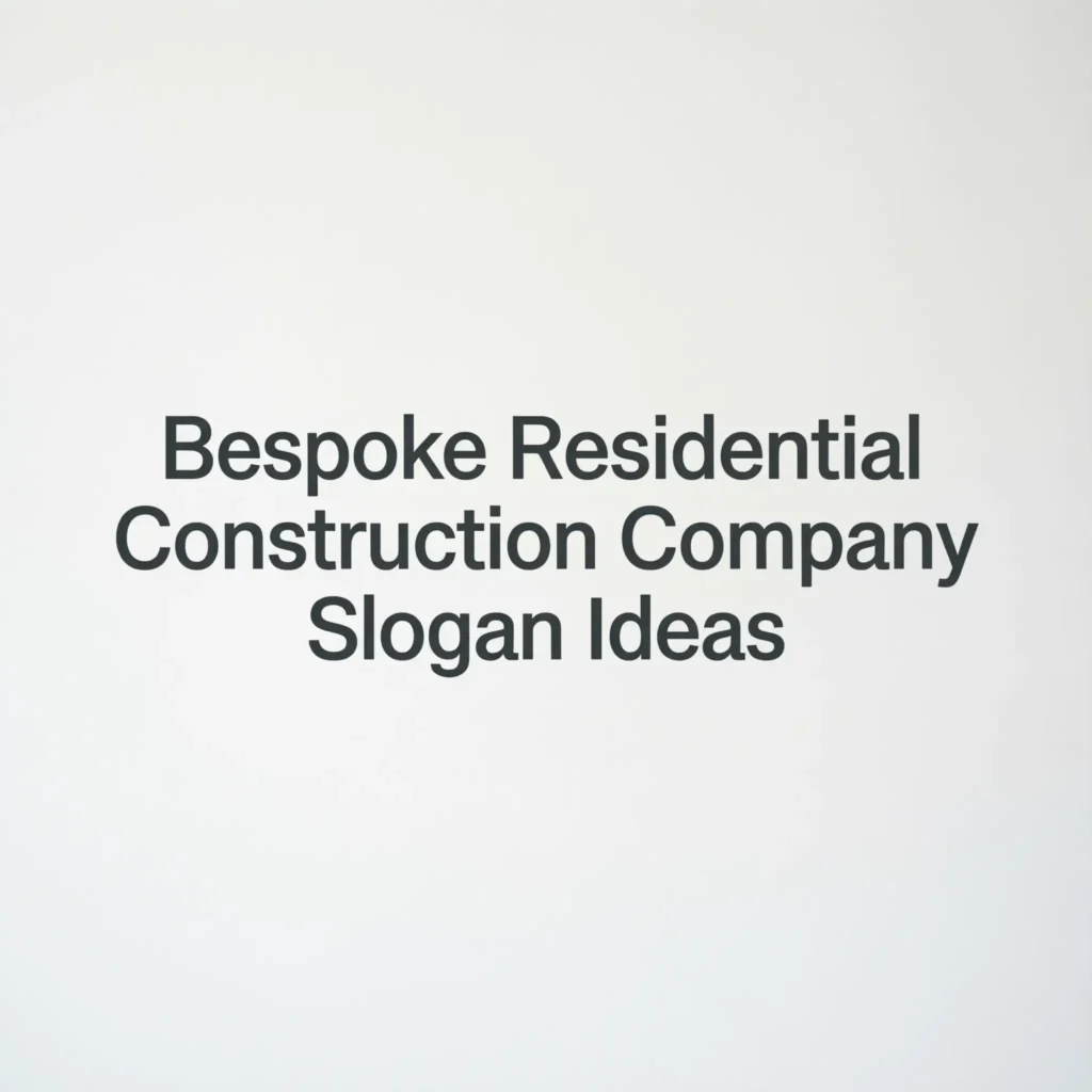 construction company slogan ideas