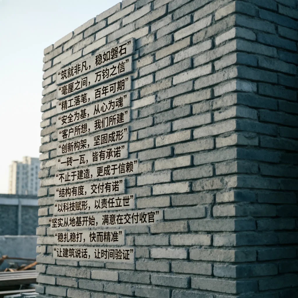 Slogan ideas for construction company