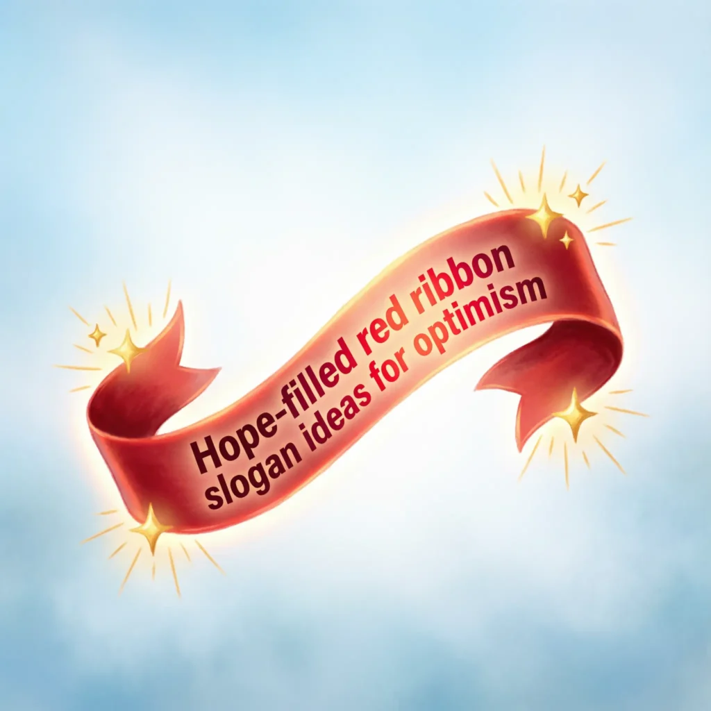 red ribbon slogan ideas