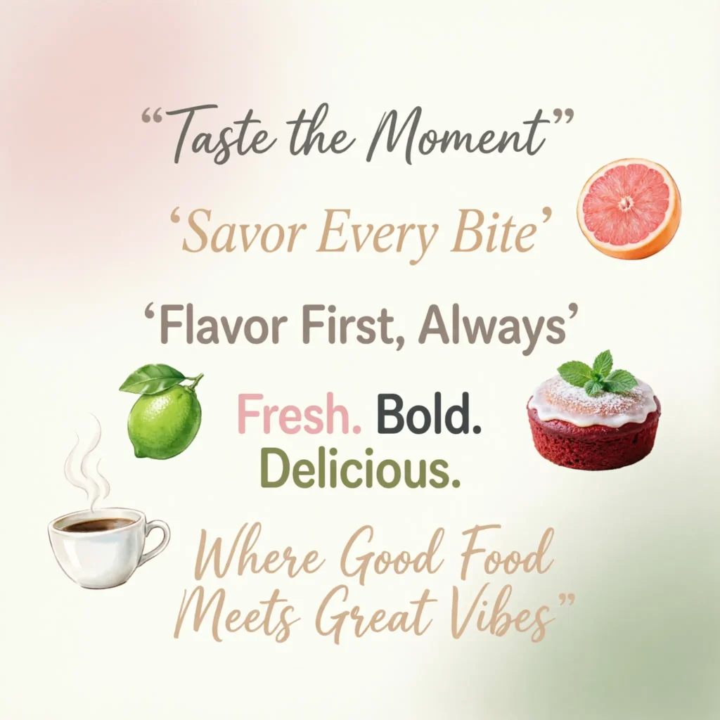 food business slogan ideas