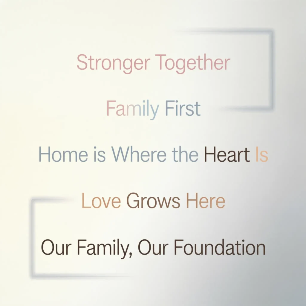  family slogan ideas