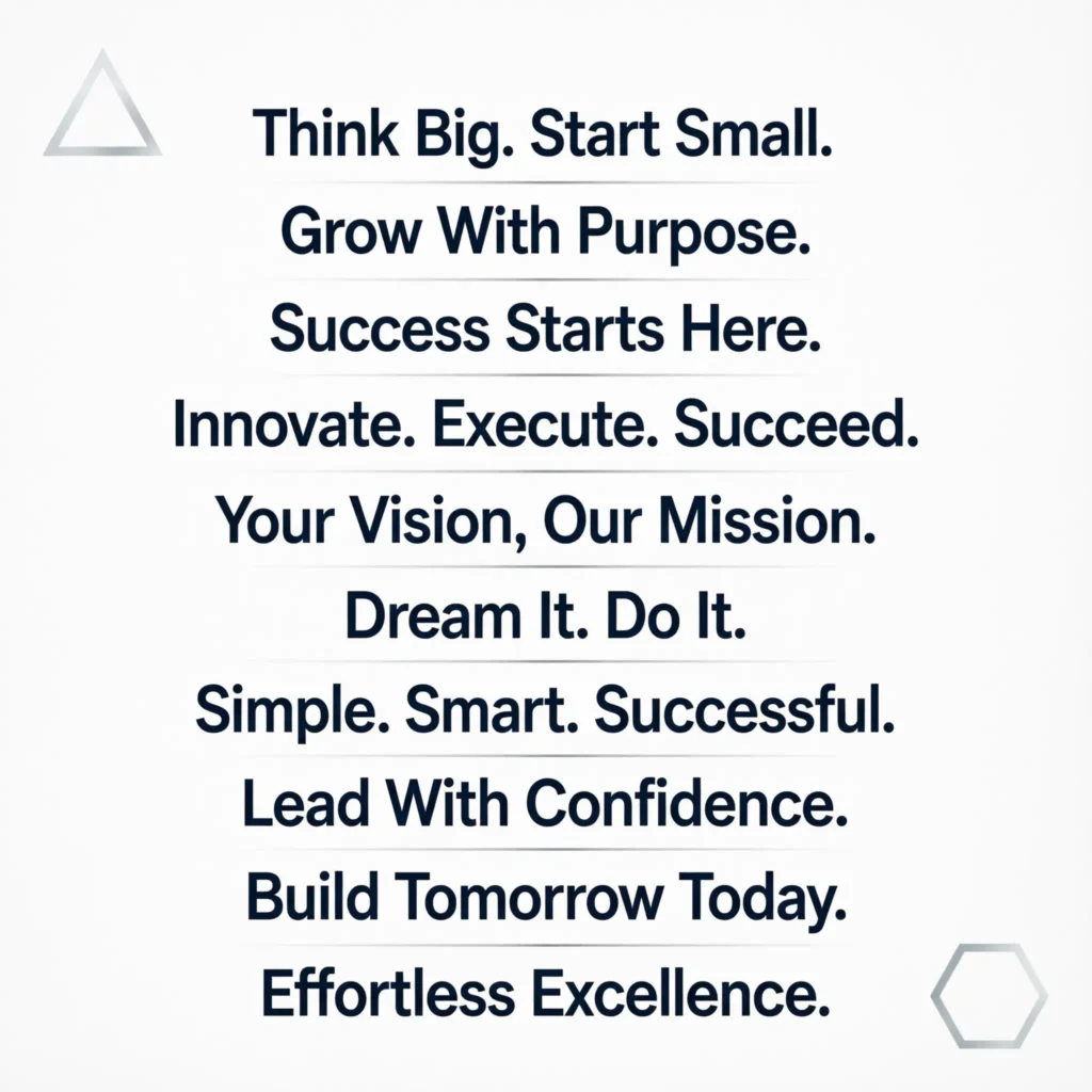 good business slogan ideas