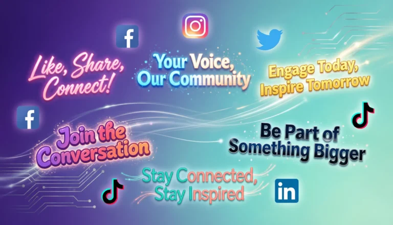 Social media slogan ideas