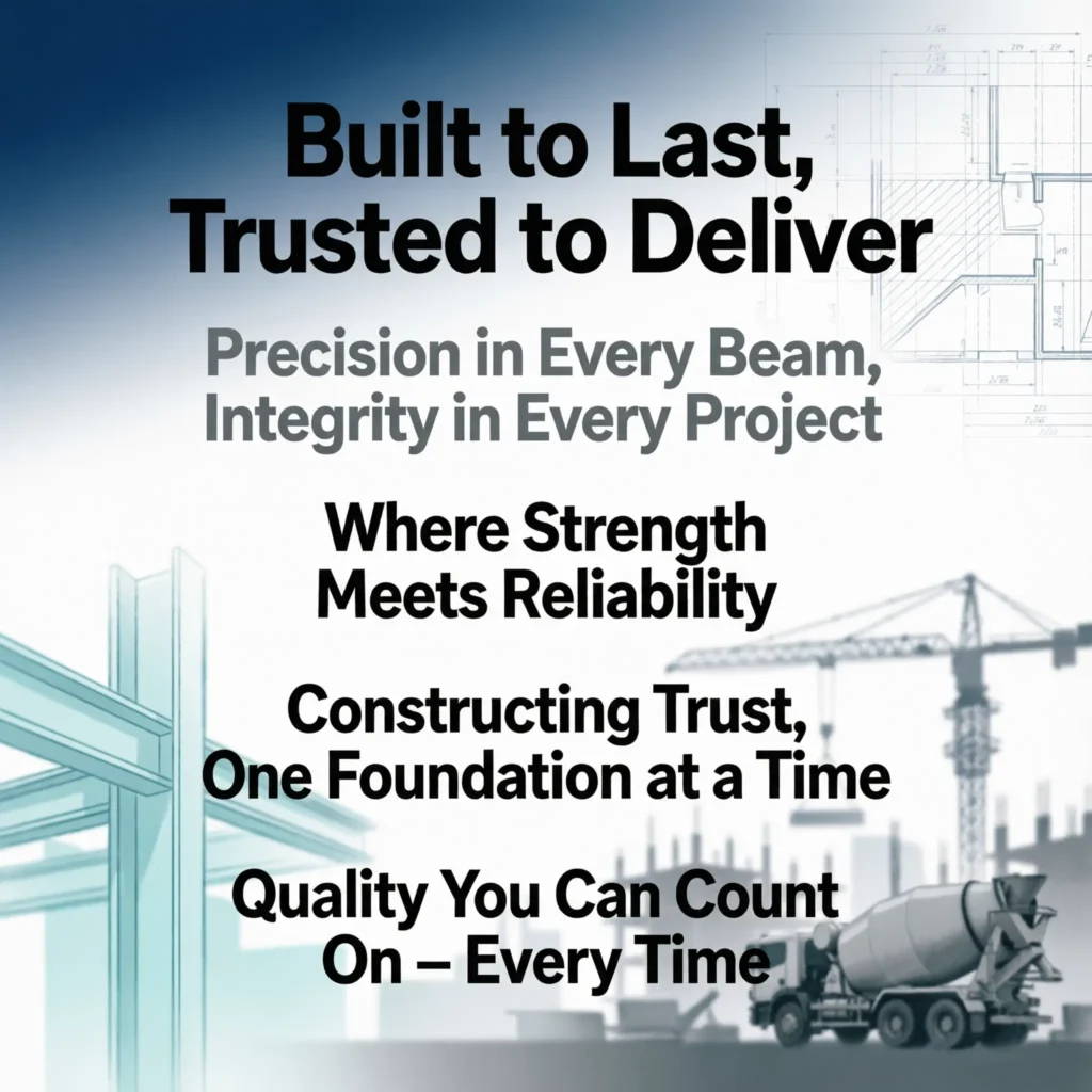 Slogan ideas for construction company