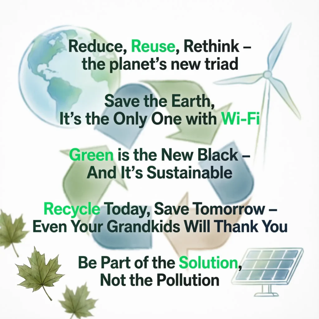 sustainability slogan ideas