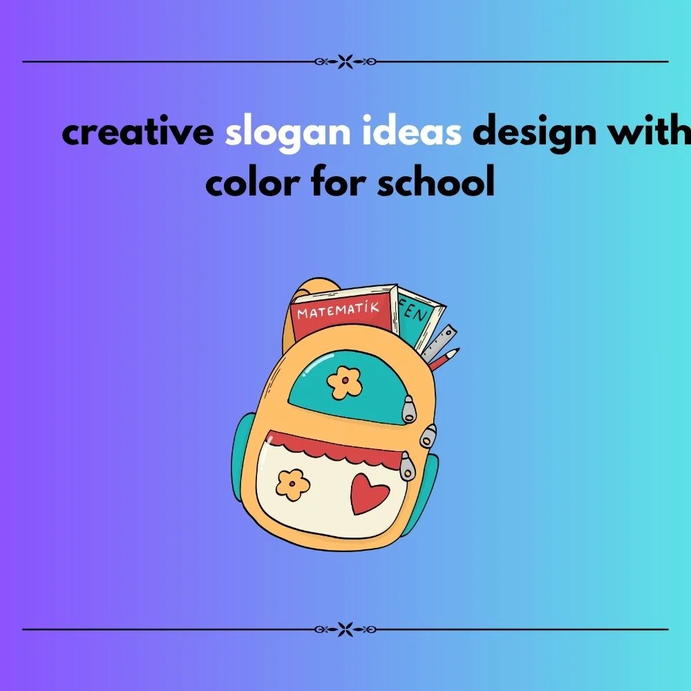 Creative slogan ideas design with color