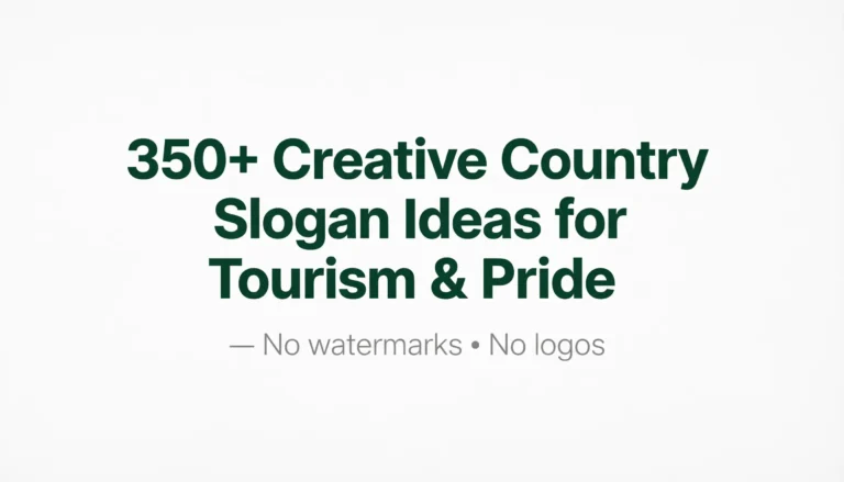 country slogan ideas