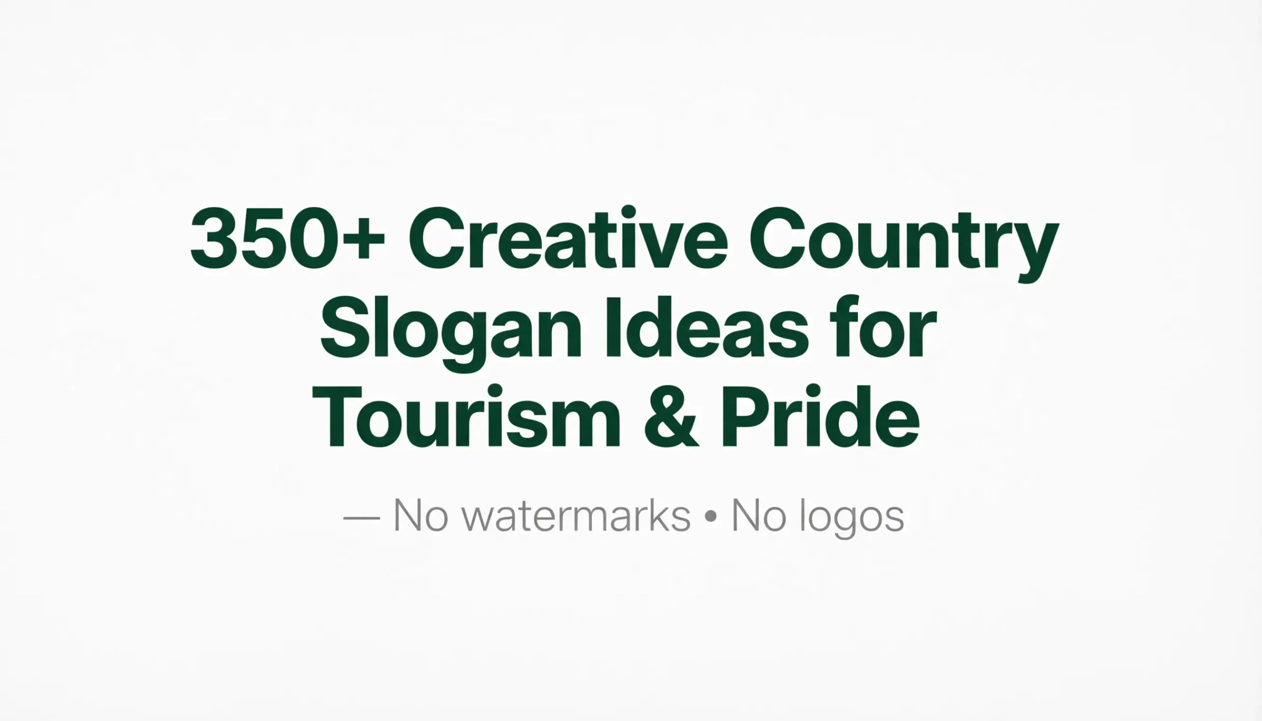 country slogan ideas