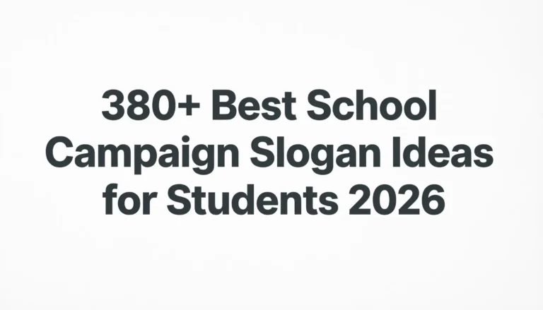 school campaign slogan ideas