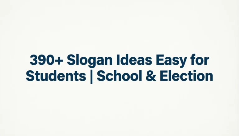 slogan ideas easy for students