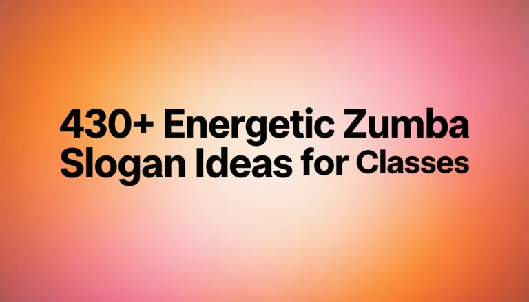 zumba slogan ideas