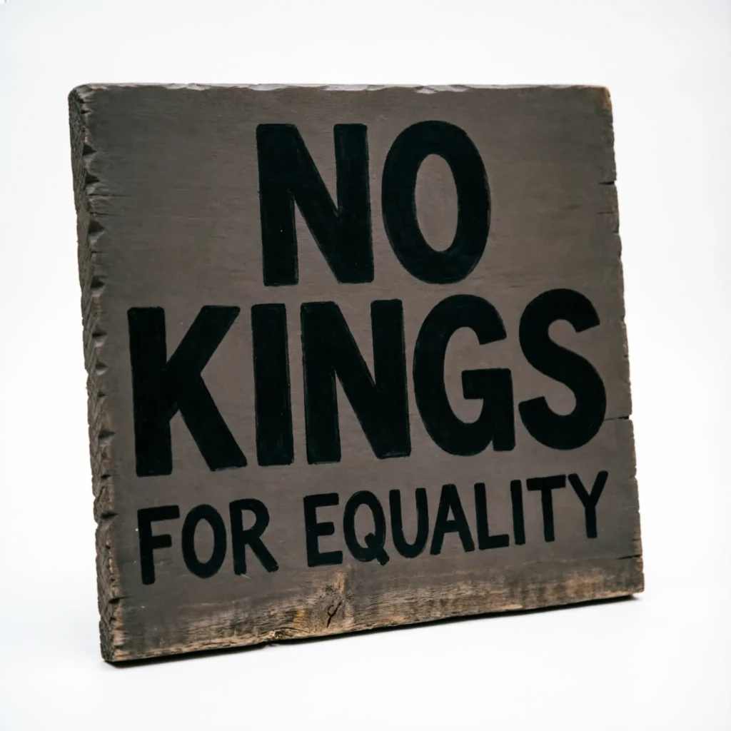 no kings protest sign slogan ideas