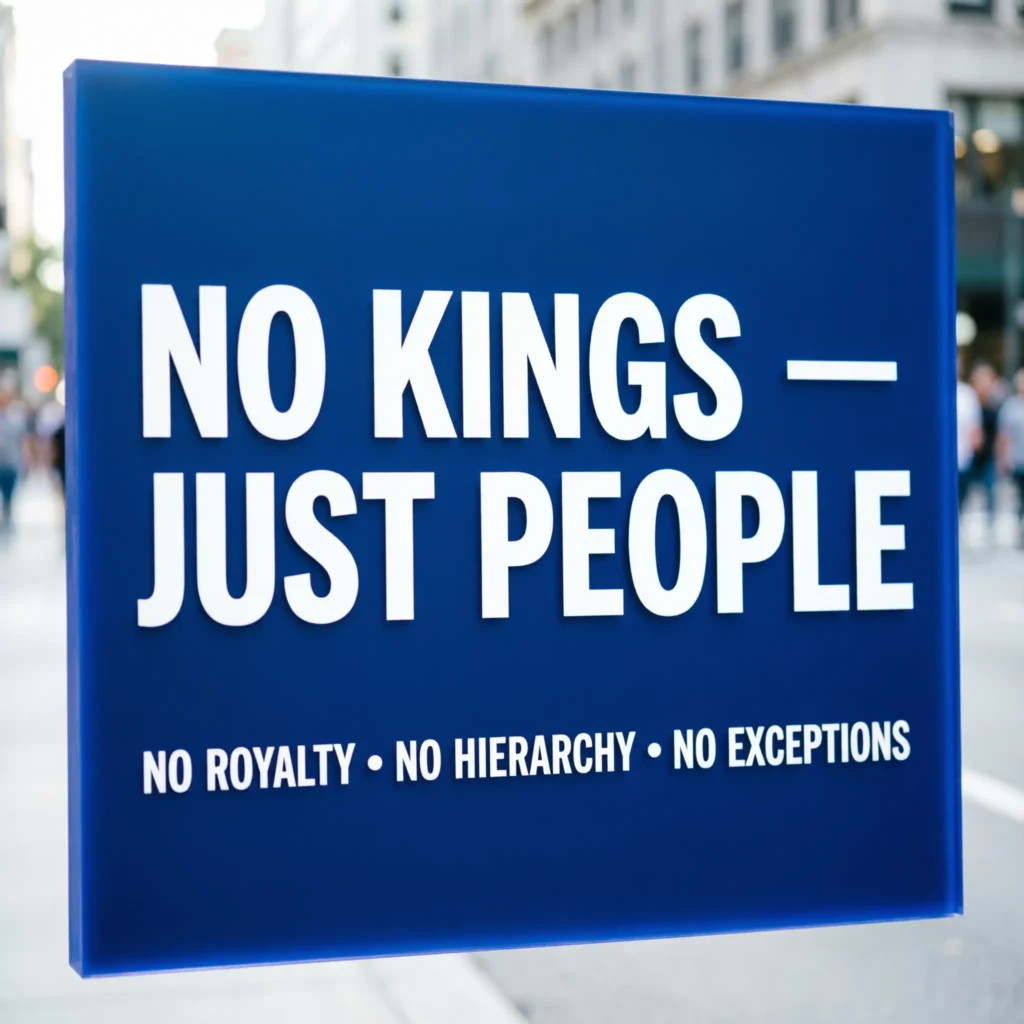 no kings protest sign slogan ideas