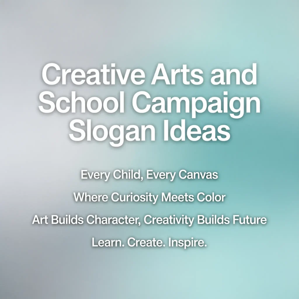  school campaign slogan ideas