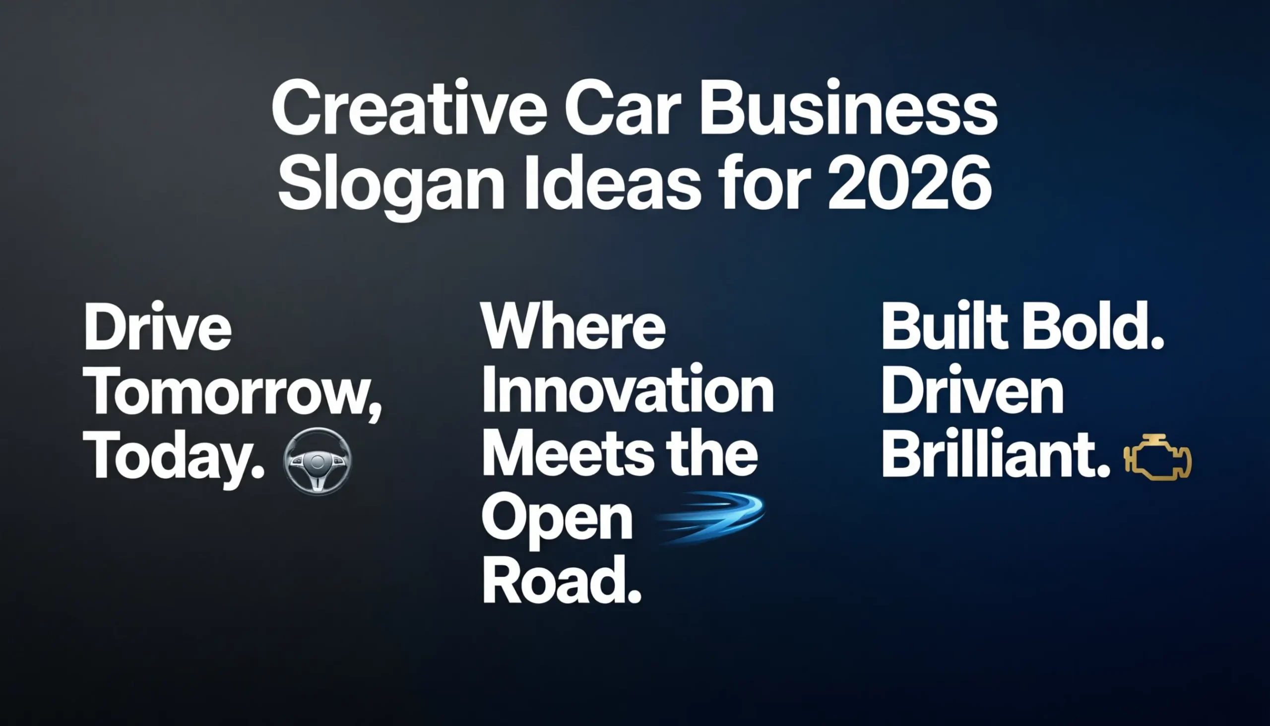 car business slogan ideas