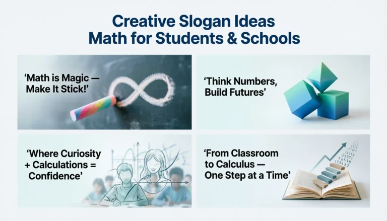 slogan ideas math