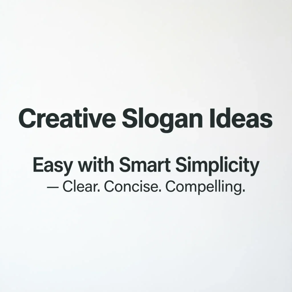 slogan ideas easy