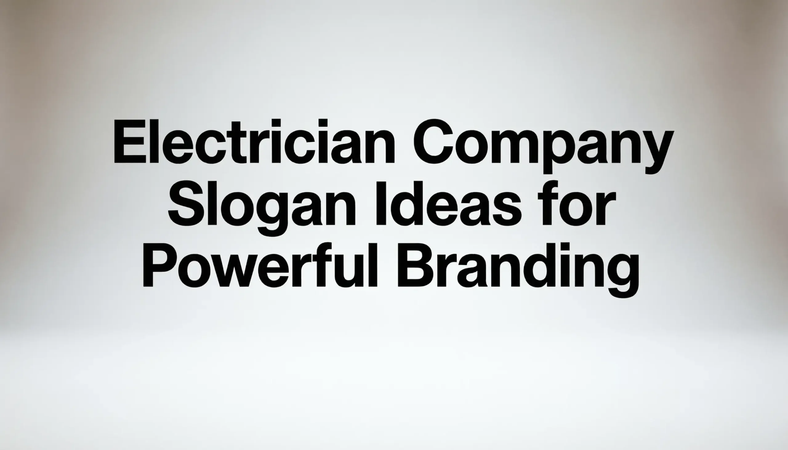 electrician company slogan ideas