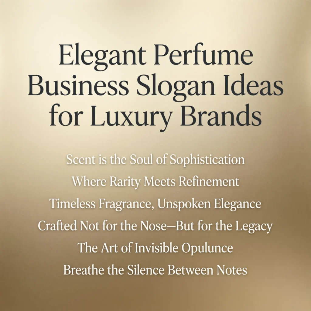 perfume business slogan ideas