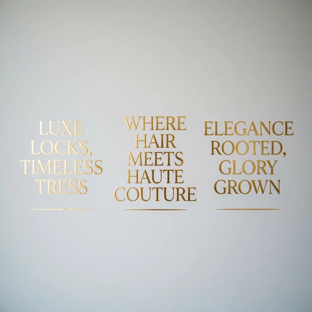  slogan ideas for hair product 