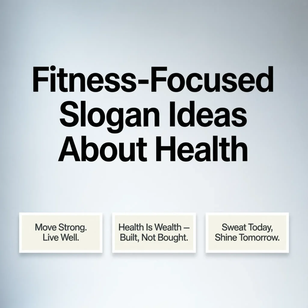 slogan ideas about health