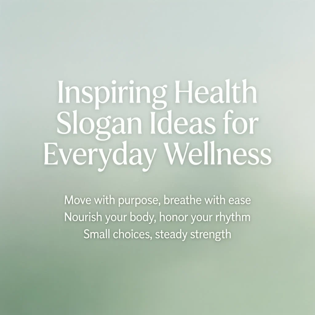 health slogan ideas