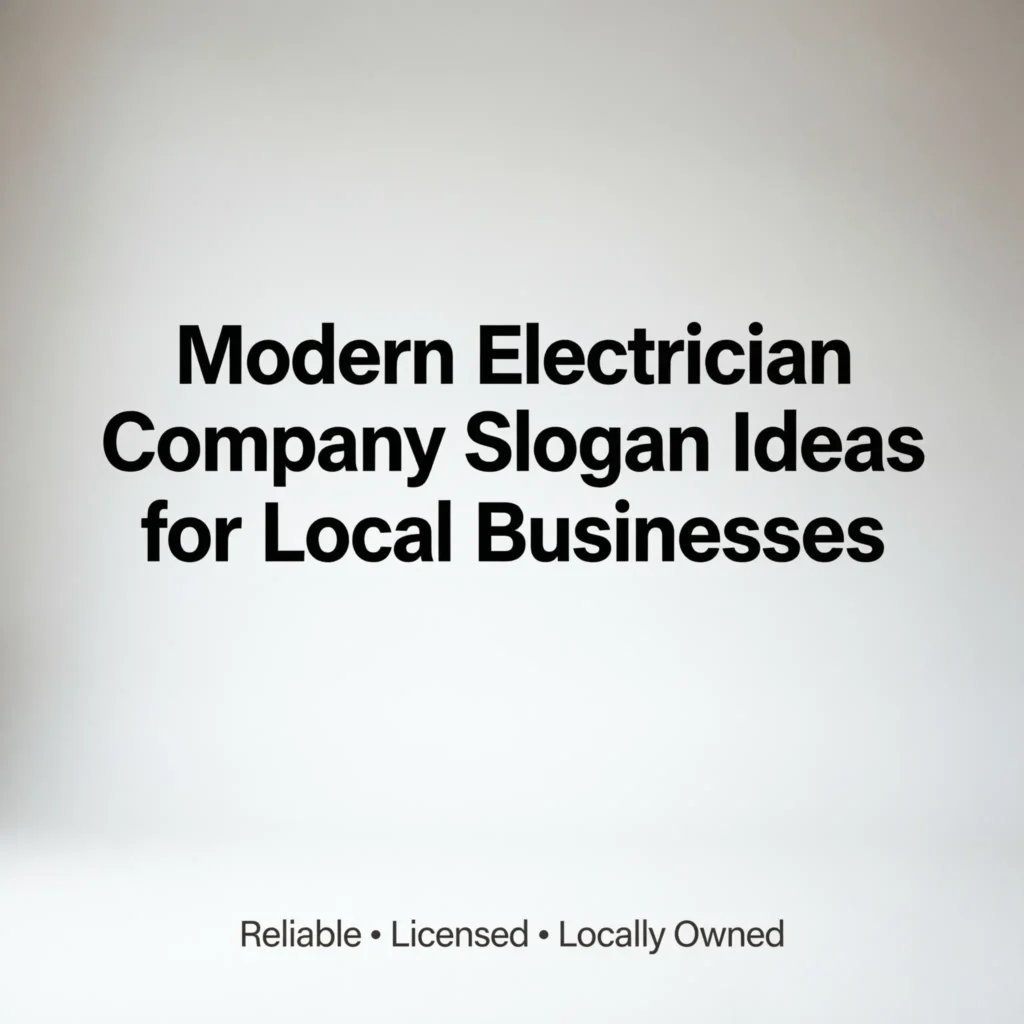 electrician company slogan ideas