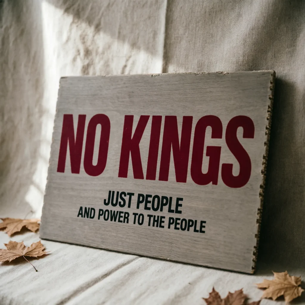 no kings protest sign slogan ideas