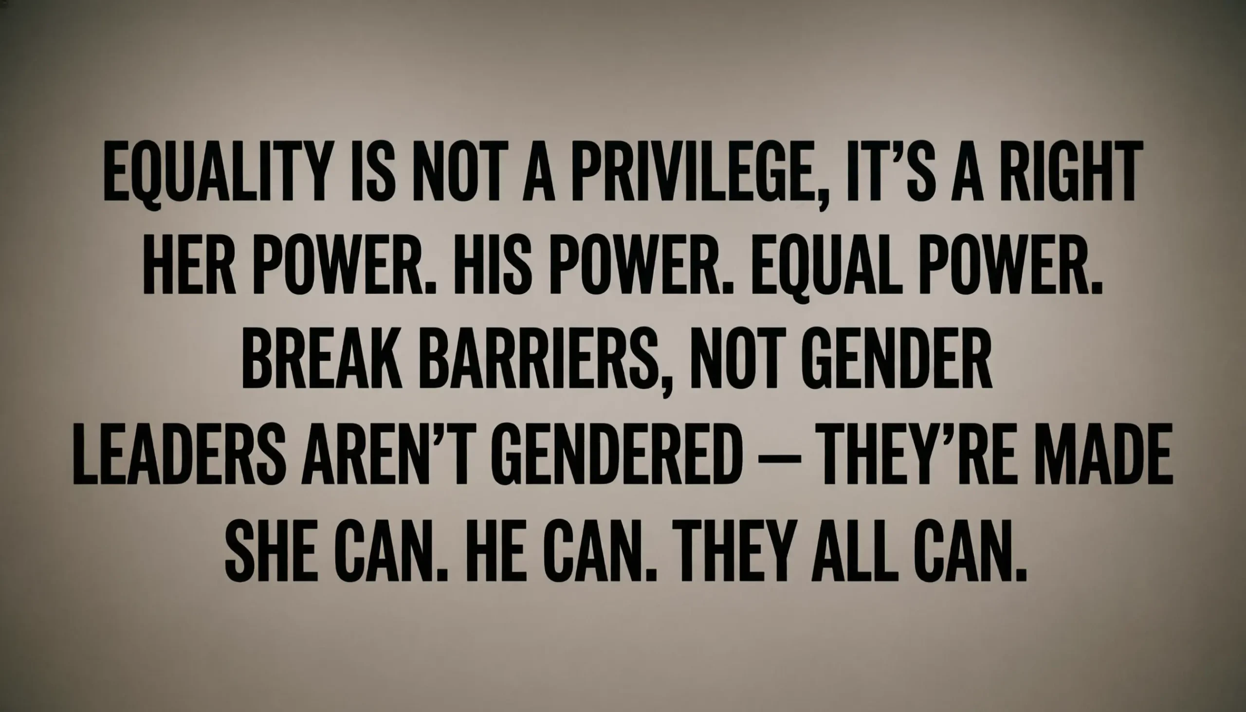 slogan ideas for gender equality