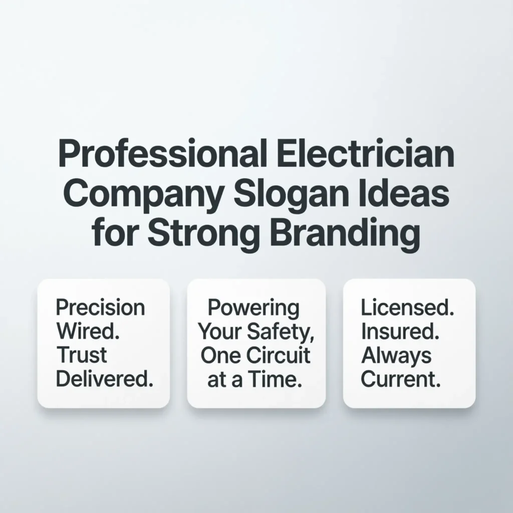 electrician company slogan ideas