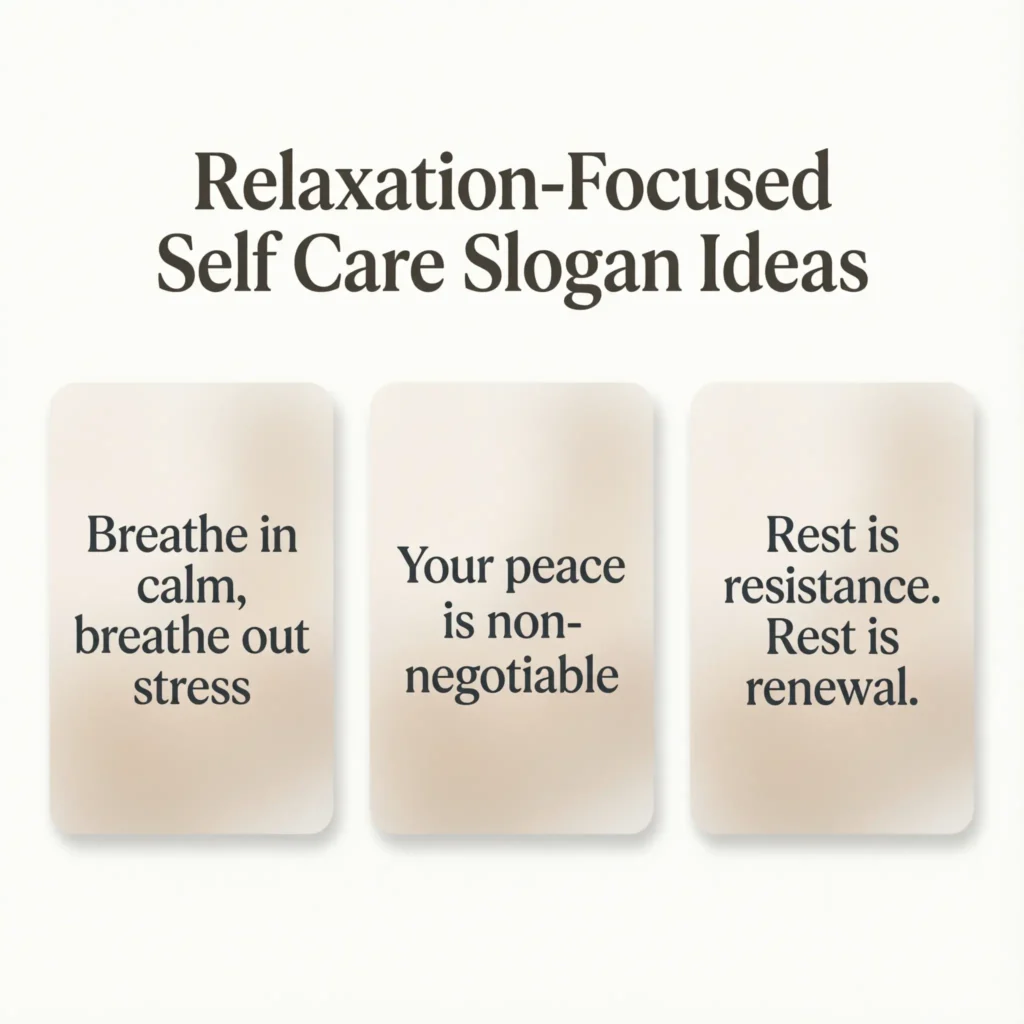 self care slogan ideas