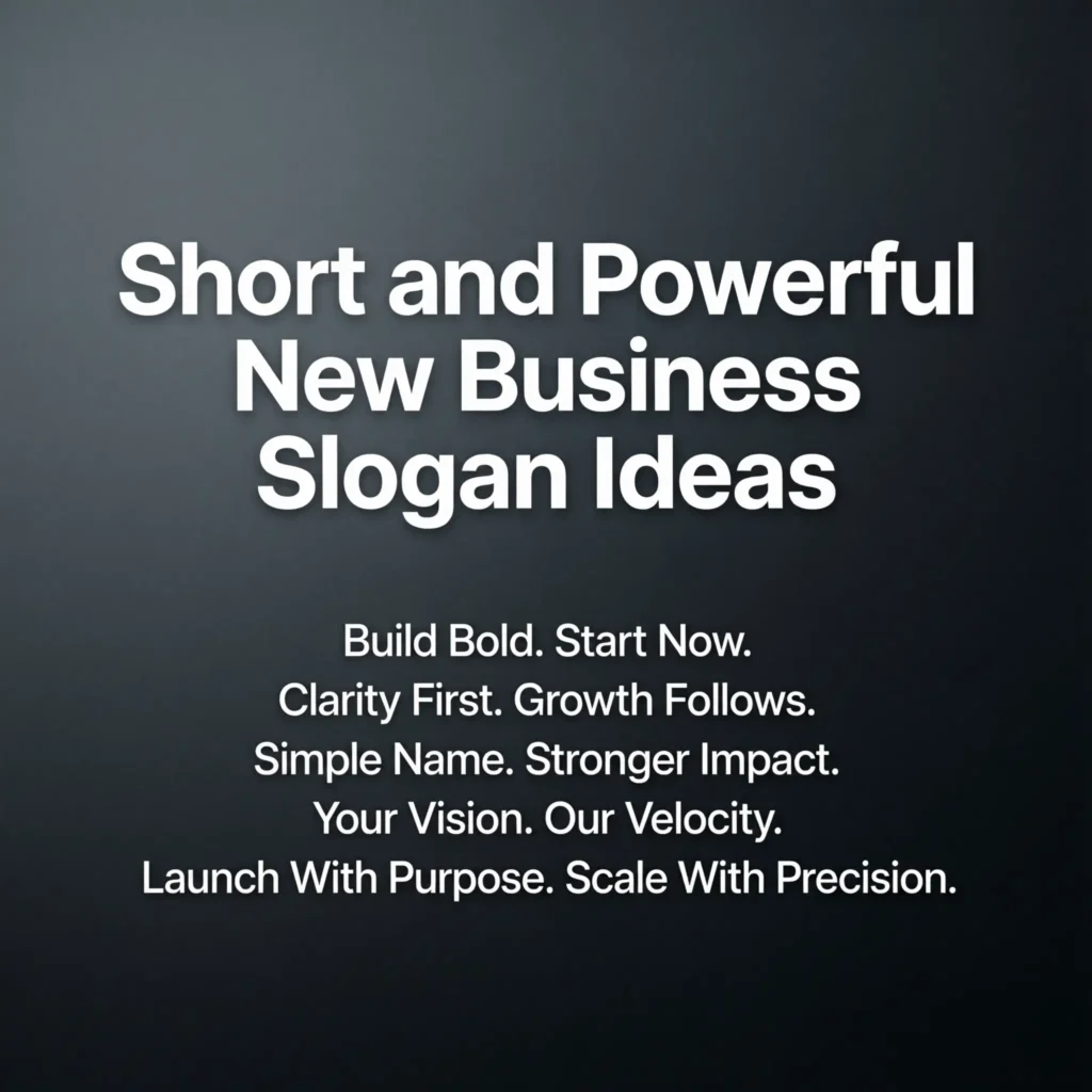new business slogan ideas