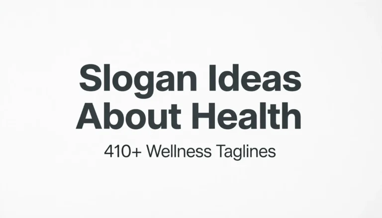 slogan ideas about health