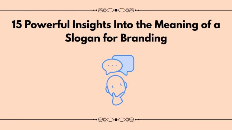 meaning of a slogan